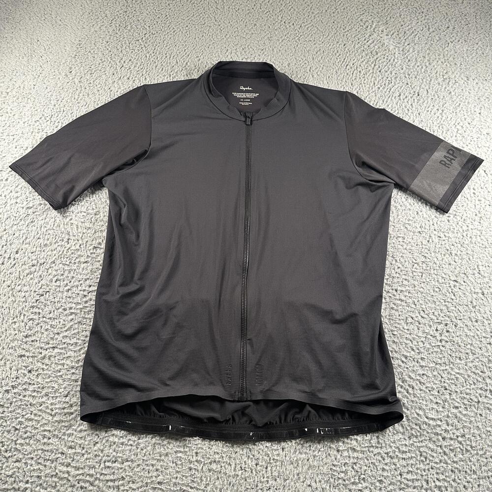 Rapha Pro Team Lightweight Jersey Shirt Mens 2XL Black Full Zip Cycling Race